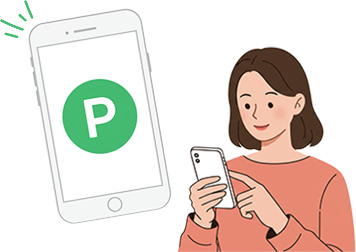 女性がスマホを操作している画像